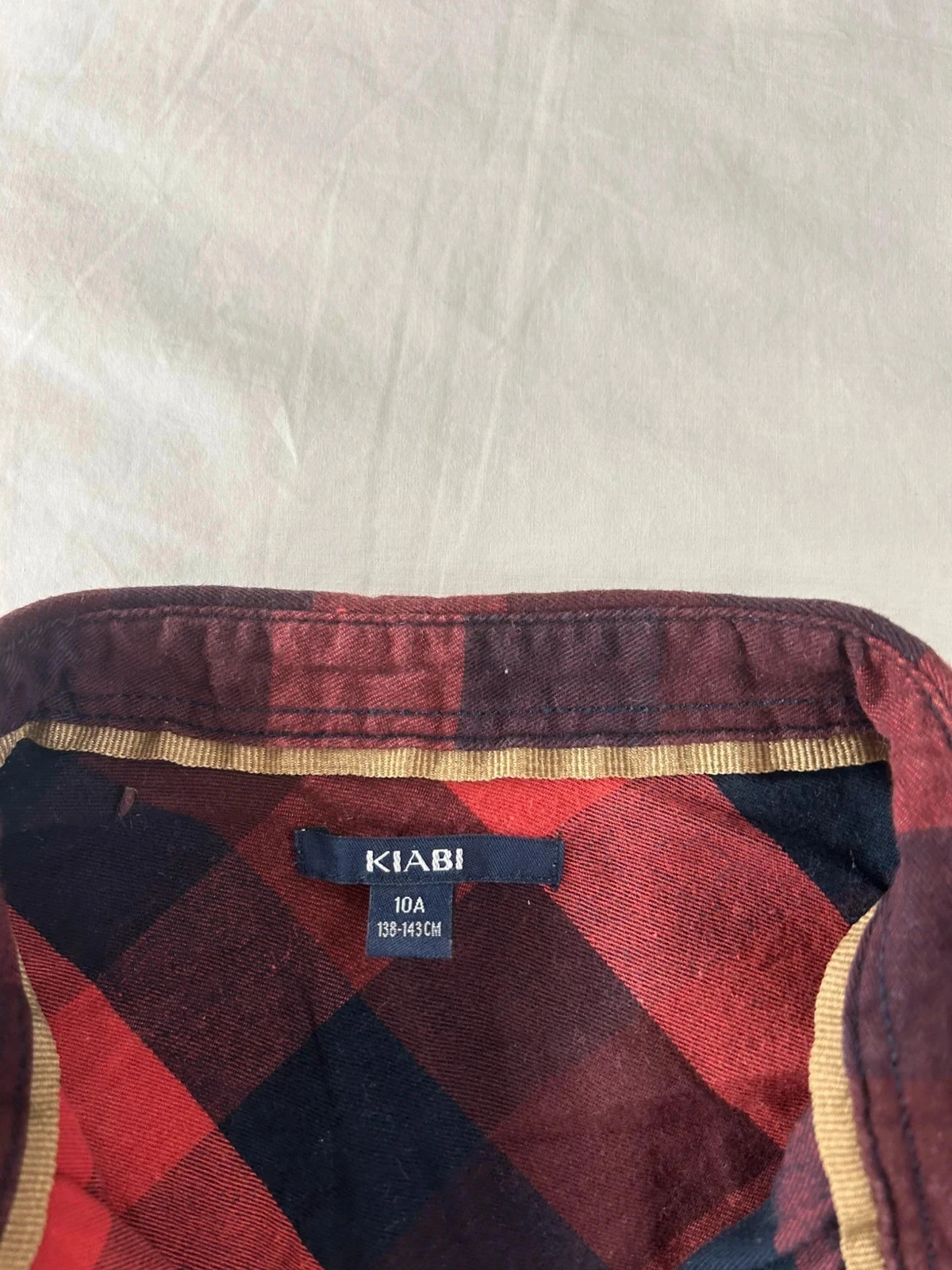 Camisa xadrez preto vermelho kiabi – photo 6